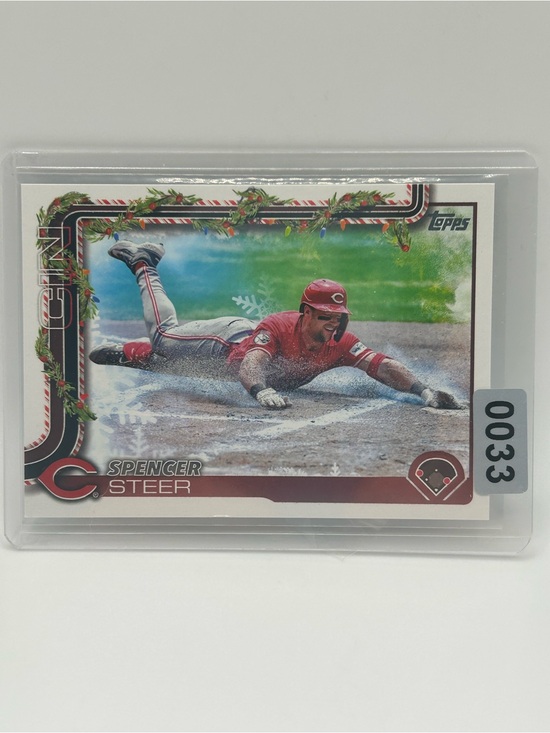 Topps Other - Spencer Steer Topps Cincinnati Reds Holiday Baseball Card ⚾️